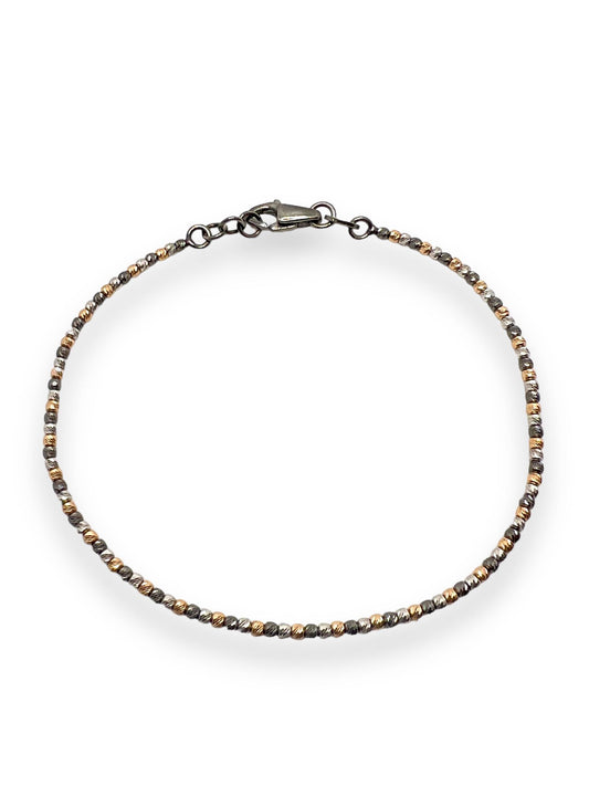 Bracciale in Oro 18 kt con Sfere Diamantate