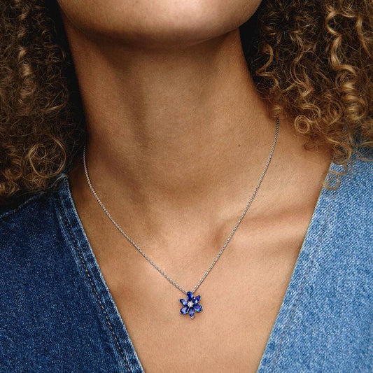 Collana Pandora Pendente Herbarium Fiore Blu