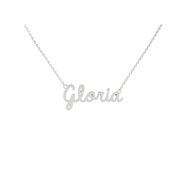 Collana Nome Gloria In Acciaio 316 -