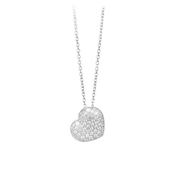 Collana Mabina Cuore Pavè 553053