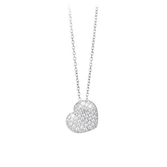 Mabina Heart Pavè Necklace