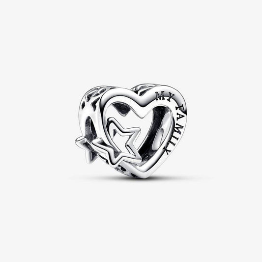 Charm Pandora Openwork Cuore Con Stella