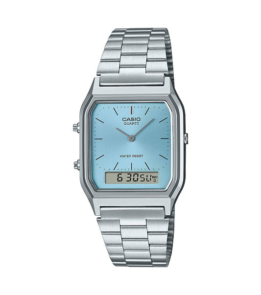 Orologio Casio Vintage con Quadrante Celeste Polvere