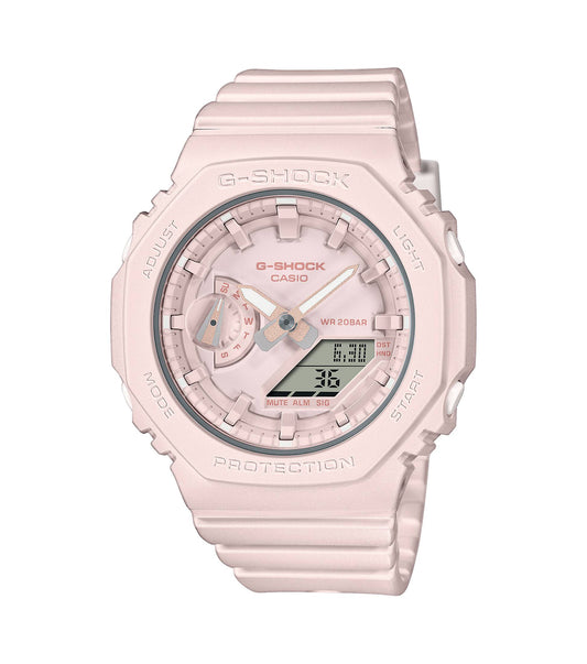 Women's G-Shock Watch with Octagonal Case in Baby Pink