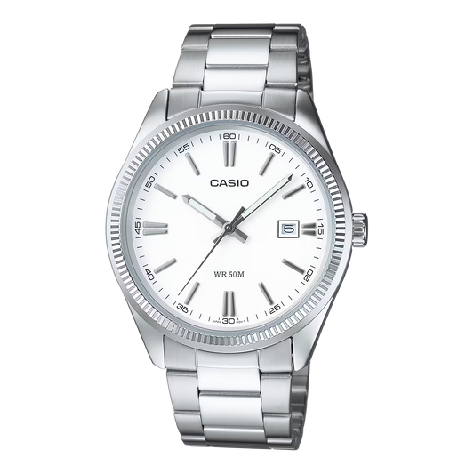 Orologio Casio MTP Bianco