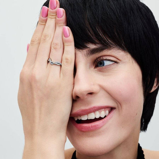 Anello Pandora Onda Intreccio Luminoso