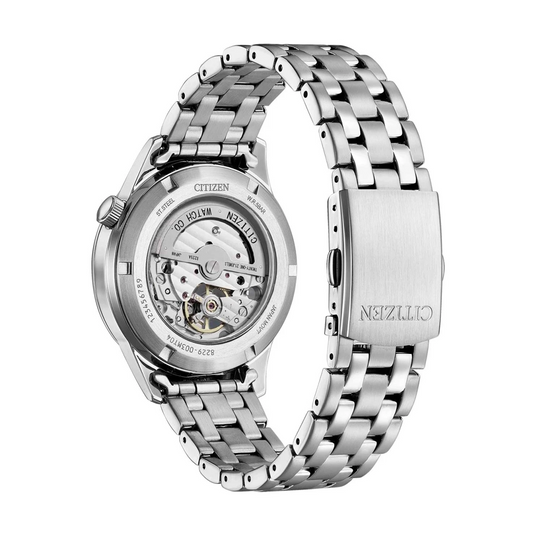 Orologio Citizen da Uomo Semi-Scheletrato Automatico con Quadrante Bianco