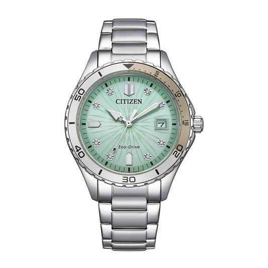 Orologio Citizen Da Donna Eco Drive Con Quadrante Verdeacqua