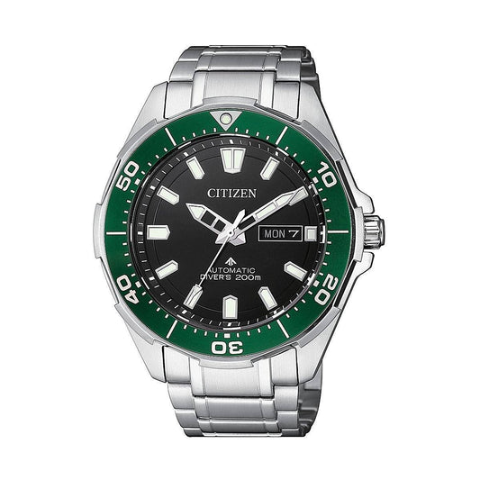Citizen Promaster Automatic Titanium Men's Watch with Black Dial and Green Bezel