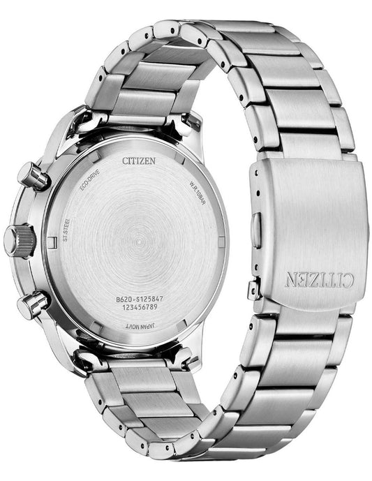 Citizen Men's Chrono Aviation Watch with White Dial