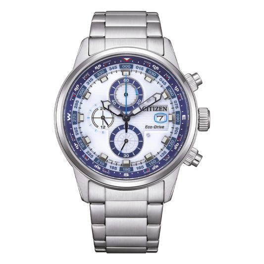 Orologio Citizen Eco Drive Chrono Con Quadrante Bianco