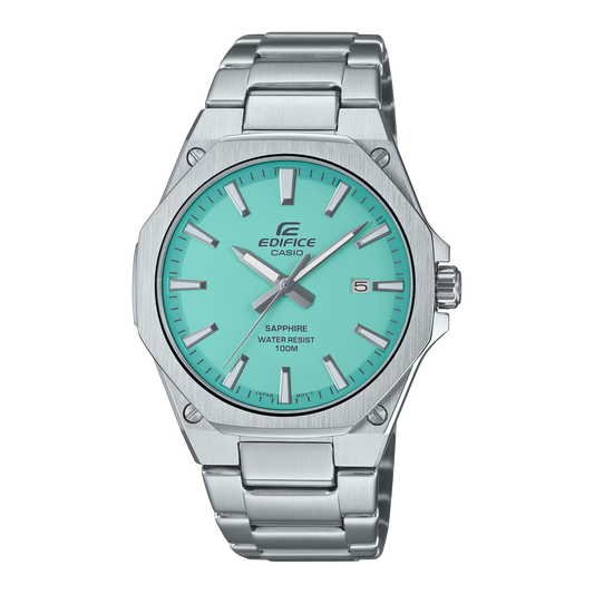 Reloj analógico Edifice con esfera turquesa