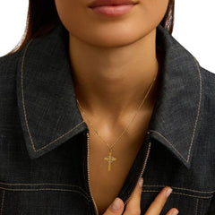 Ciondolo Stroili Croce Holy Oro Bicolore 9 KT 1411722
