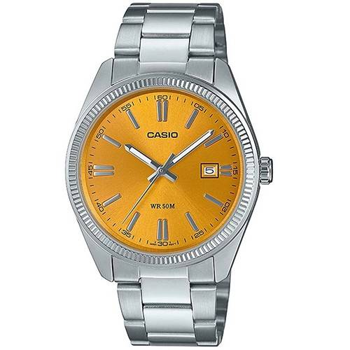 Casio MTP Mustard Watch