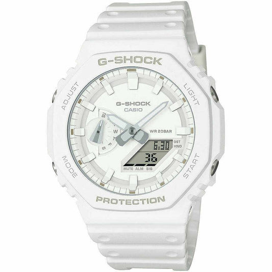 Women's G-Shock Watch with Octagonal Case White