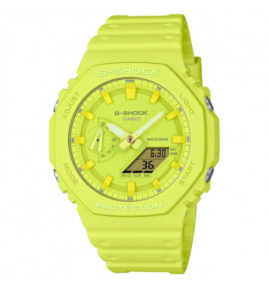 Women's G-Shock Watch with Octagonal Lime Case