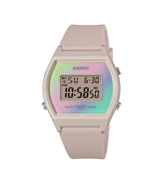 Casio Unisex Watch with Pink Silicone Strap