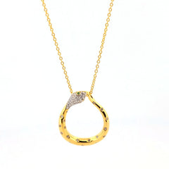 Collar de oro con víbora de Marcello Pane