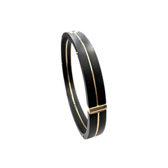 Bracciale Giorgio Visconti da Uomo in Titanio Oro e Diamante -