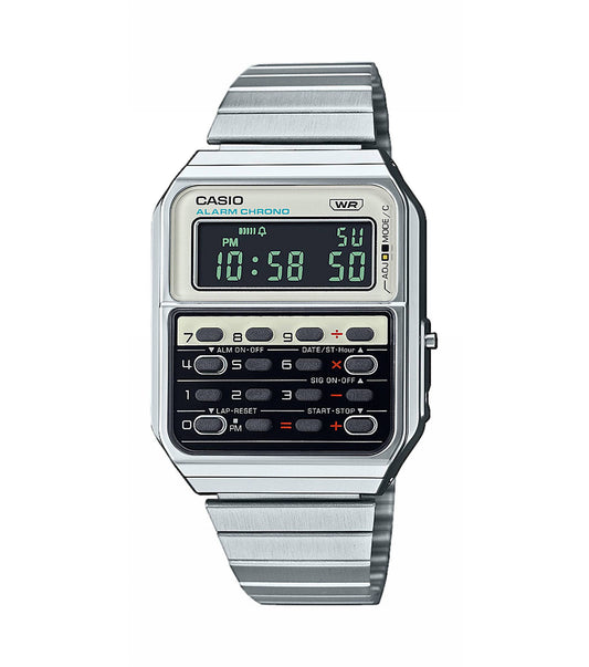 Orologio Casio Vintage Calcolatrice Bianco