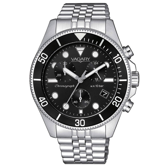 Vagary Aqua39 Chrono Watch with Black Dial