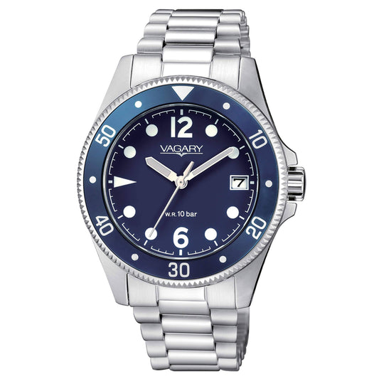 Vagary Aqua39 Solotempo Watch with Blue Dial 37mm