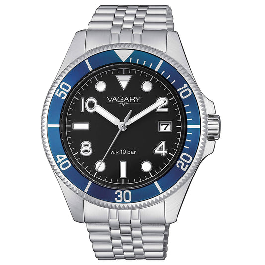 Vagary Aqua39 Solotempo Watch with Black Dial