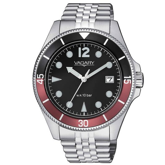Vagary Aqua39 Solotempo Watch with Black Dial
