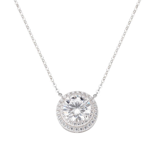 Collar de luz de punto de polvo de estrellas con circonitas