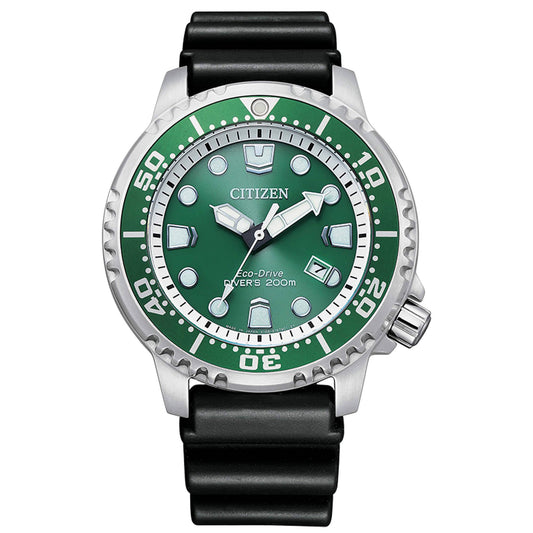 Orologio Citizen da Uomo Promaster con Quadrante Verde e Cinturino Nero in Silicone