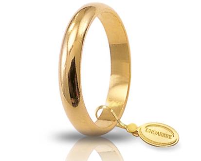 Unoaerre Classic 4g Yellow Gold Wedding Band