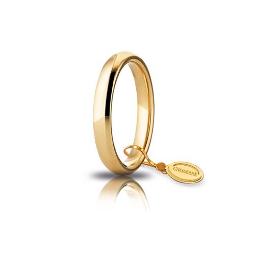 Unoaerre Comfortable 3.5 mm Yellow Gold Wedding Band