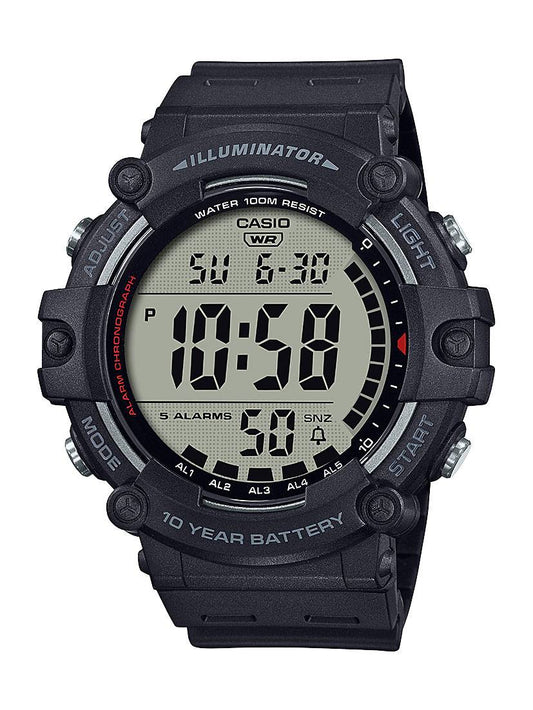 Casio Black Digital Watch with LED Backlight