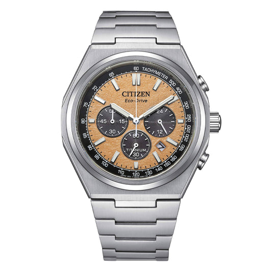 Citizen Men's Chrono Salmon Super Titanium Watch
