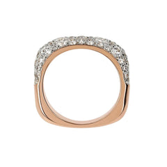 Anello Bronzallure Riviera Pavé In Pietre Naturali E Cubic Zirconia Bianca WSBZ02104.W