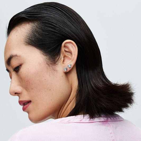 Orecchini Pandora Disney, Mickey Mouse E Minnie Mouse Scintillanti