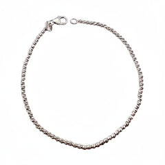 Bracciale in Oro Bianco 18kt con Sfere Diamantate BR059