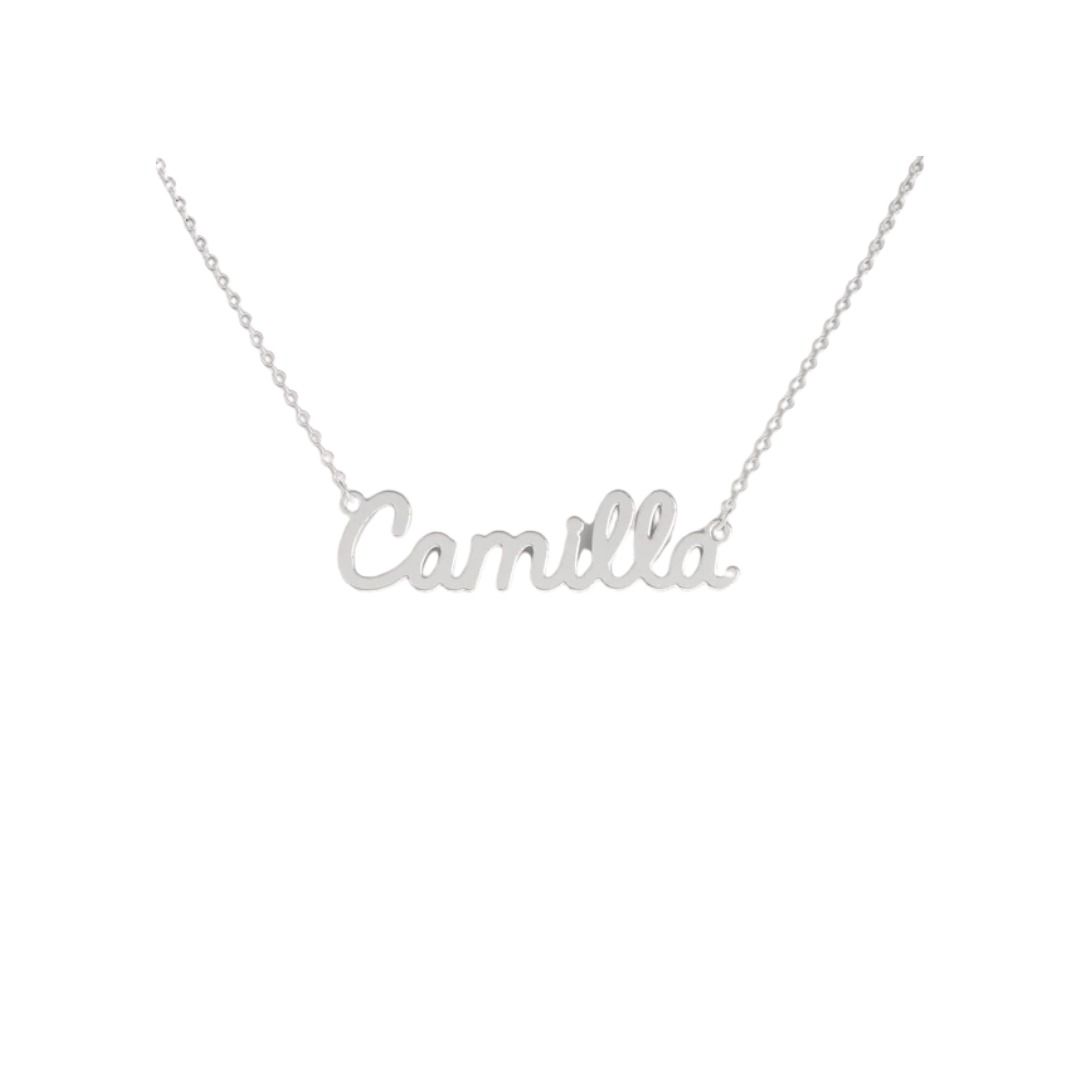Collana Nome Camilla In Acciaio 316