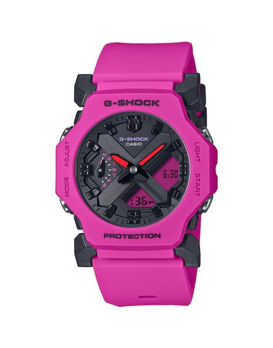 G-Schock GA-2300 Series Fuchsia Digital and Analog Watch