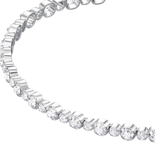 Bracciale Swarovski Subtle Trilogy con Pietre Bianche e Chiusura Scorrevole