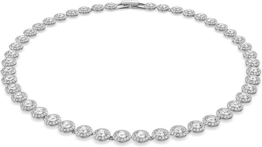 Collana Swarovski Angelic Tennis con Cristalli Bianchi Taglio Tondo M