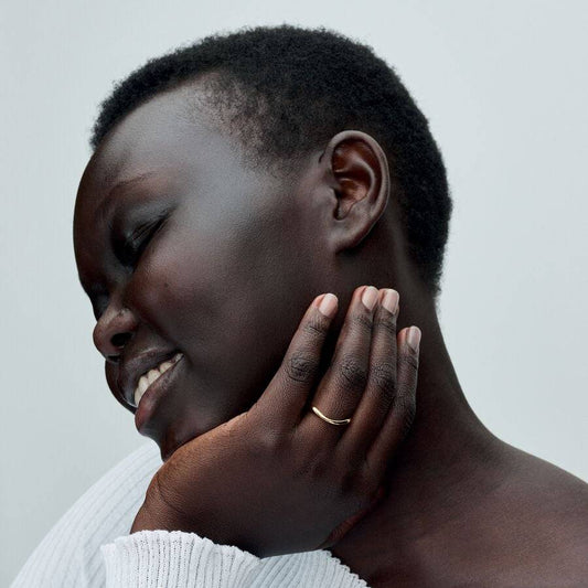 Pandora Sinuos Line Gold Ring