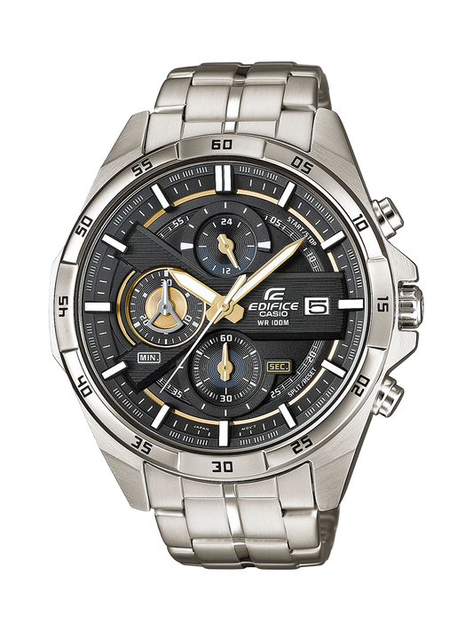 Reloj cronógrafo Casio Edifice Standard con esfera negra