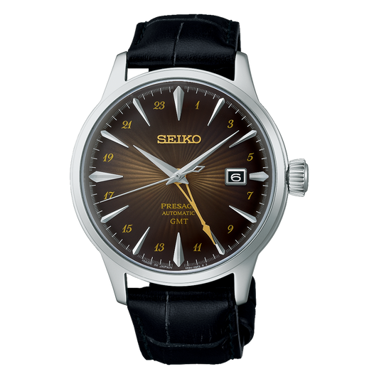 Orologio  Seiko Presage Cocktail GMT “Rusty Nail” SSK039J1