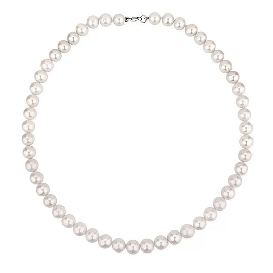 Collar de perlas de agua dulce Bibigì de 9 mm con cierre de oro blanco