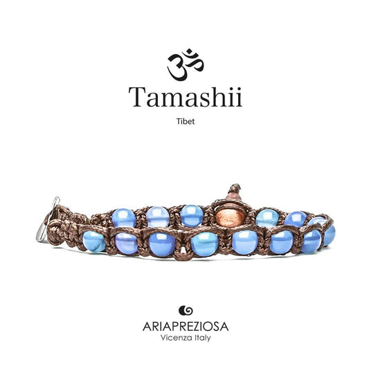 Pulsera original de ágata azul Tamashii® (6 mm)