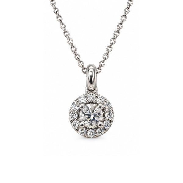 Collana Iannelli Handmade Puntoluce realizzata in Oro Bianco 18 KT e Diamanti Naturali