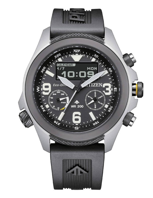 Orologio Citizen Da Uomo Promaster Land Nero Con Cinuturino In Caucciù