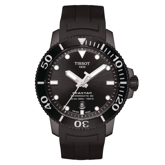 Orologio Tissot Seastar Powermatic 80 PVD Nero