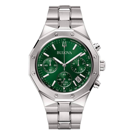 Orologio Bulova da Uomo Octagon Cronograph con Quadrante Verde